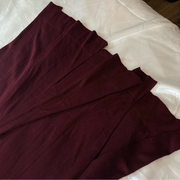 long cardigan in burgundy color - Picture 6 of 10